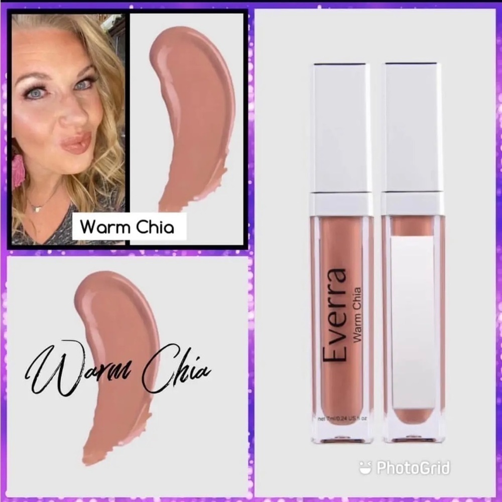 Everra Matte lip Stain Warm Chia